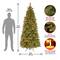 7.5 ft. Pre-Lit Tacoma Pine Slim Artificial Christmas Tree, Clear Lights